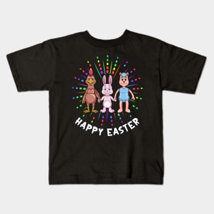 Easter bunny Easter lamb and hen - Happy Easter Kids T-Shirt